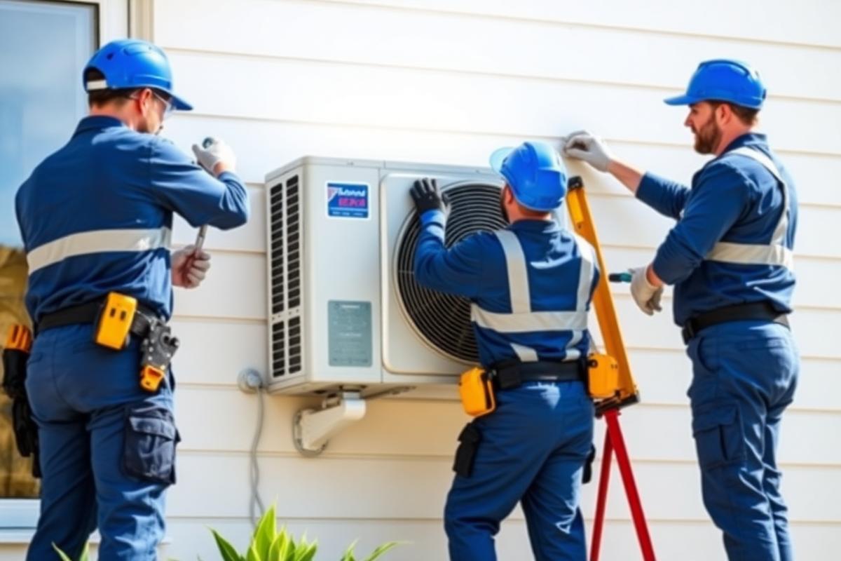 Équipe ACLIMARTIC, techniciens en climatisation